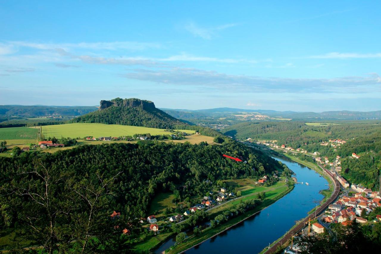 Luxusboofe - Ferienhaus Am Lilienstein Konigstein an der Elbe Bagian luar foto