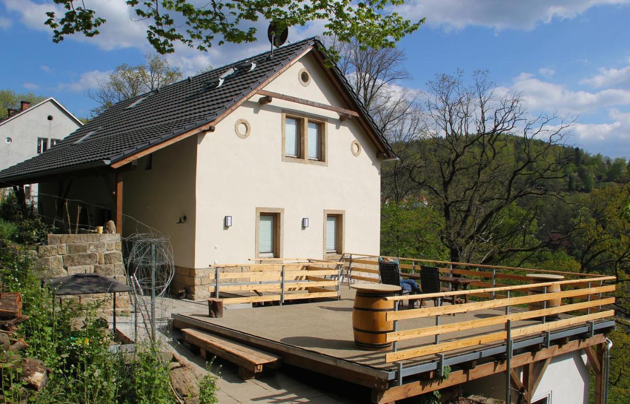 Luxusboofe - Ferienhaus Am Lilienstein Konigstein an der Elbe Bagian luar foto