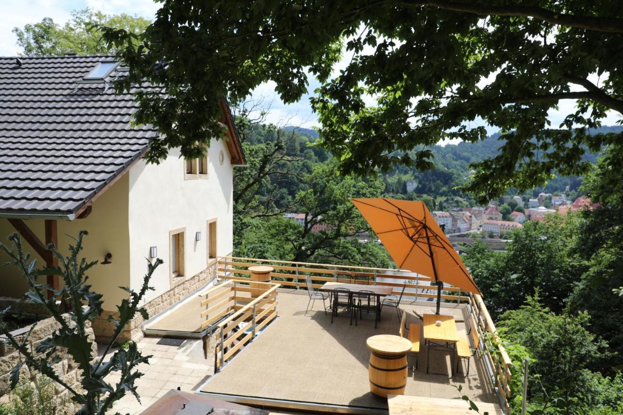 Luxusboofe - Ferienhaus Am Lilienstein Konigstein an der Elbe Bagian luar foto