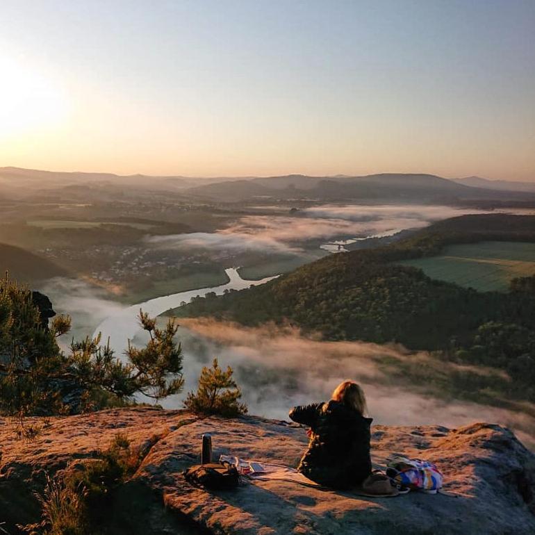 Luxusboofe - Ferienhaus Am Lilienstein Konigstein an der Elbe Bagian luar foto