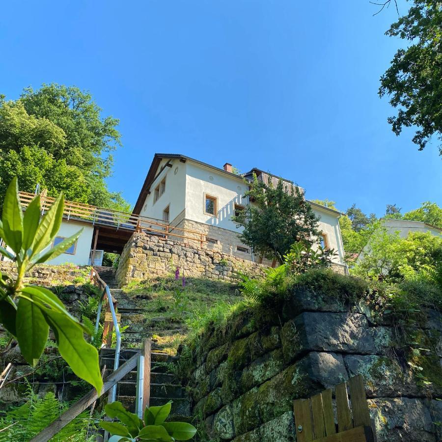 Luxusboofe - Ferienhaus Am Lilienstein Apartment Konigstein an der Elbe Bagian luar foto