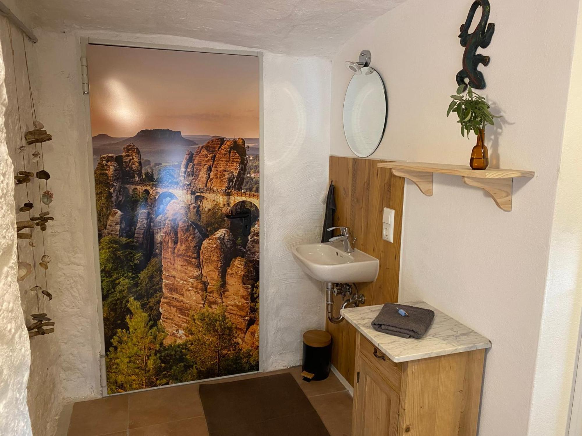 Luxusboofe - Ferienhaus Am Lilienstein Konigstein an der Elbe Bagian luar foto